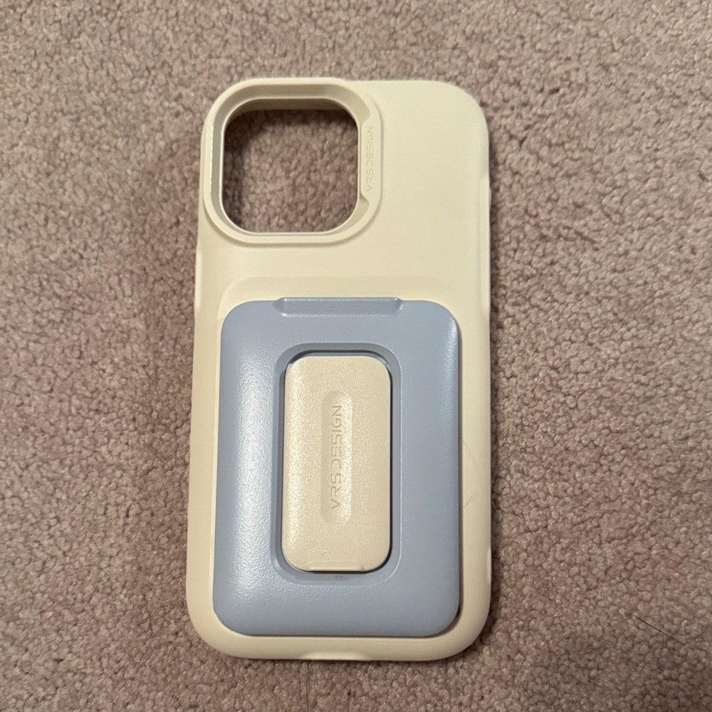 Cream and Gray Phone Case